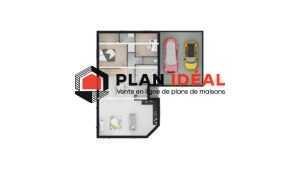 plan de maison avec 5 chambres à étage