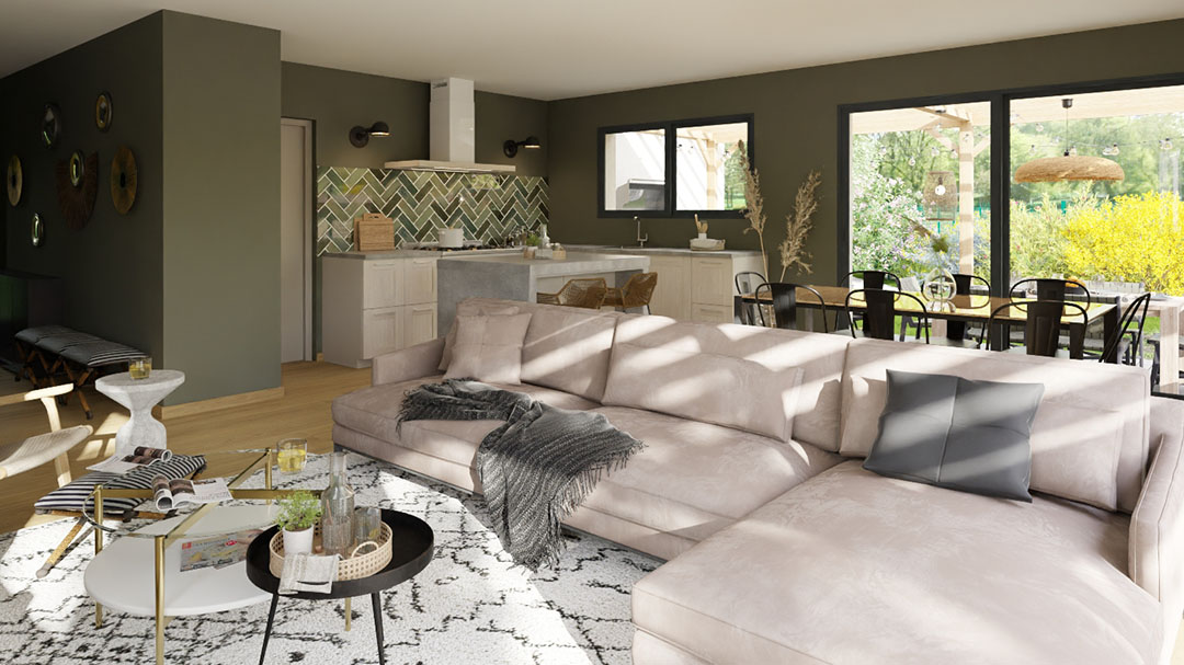 aménagement intérieur 3d