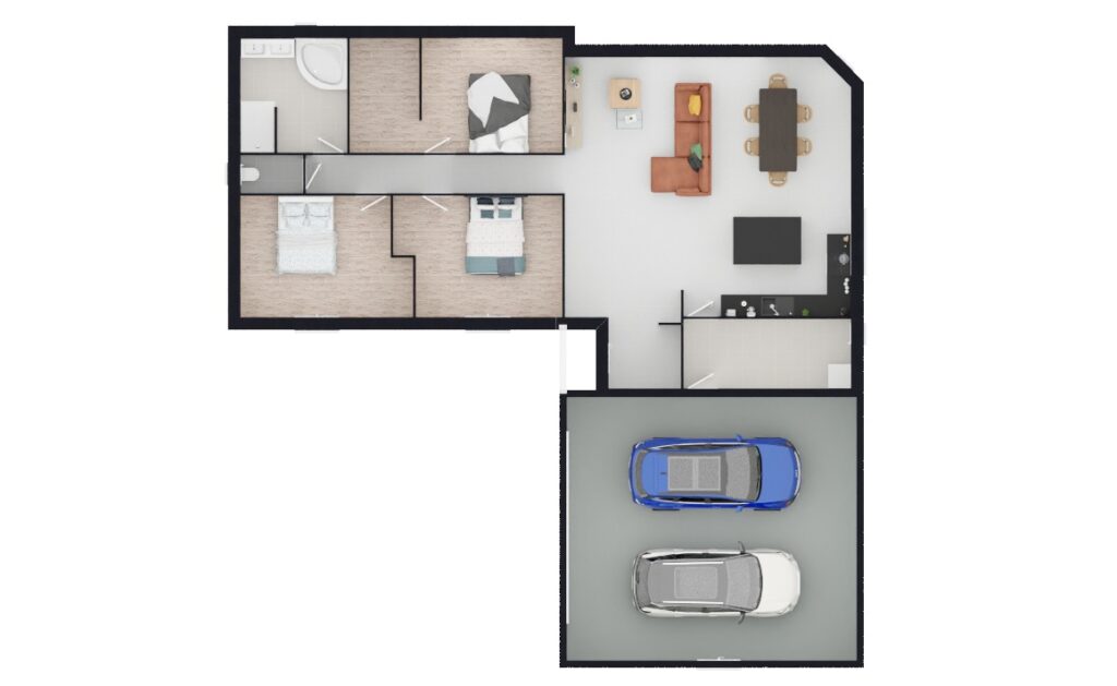 plans de maisons en L