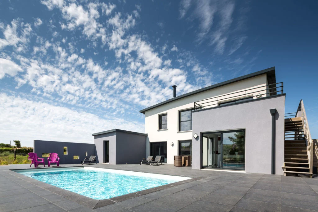 piscine maison neuve