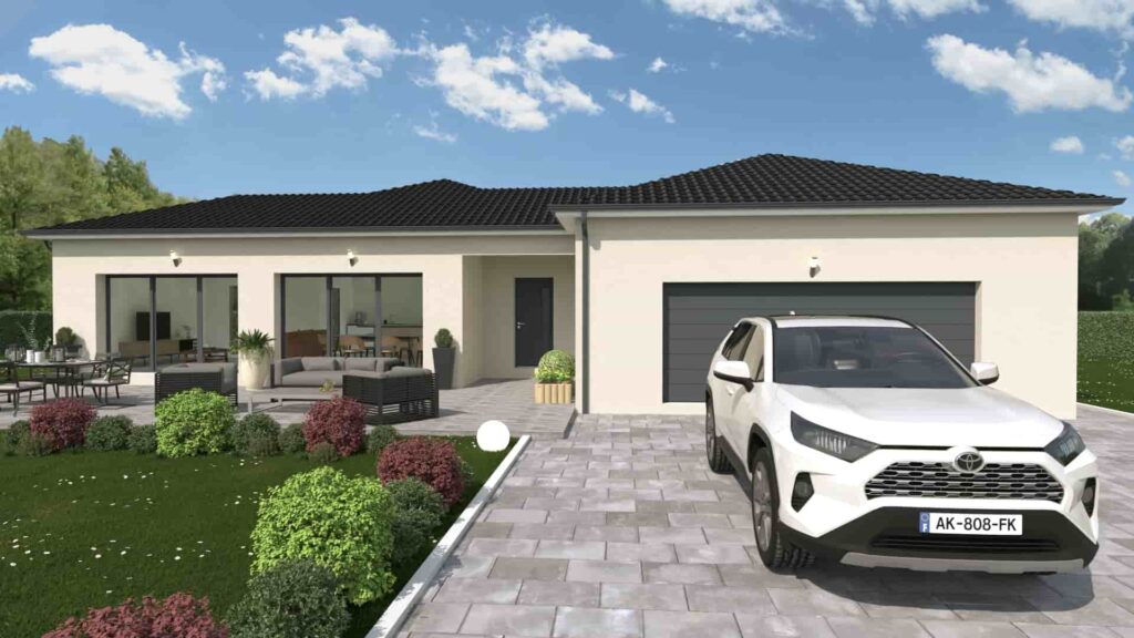 plan de maison de plain-pied