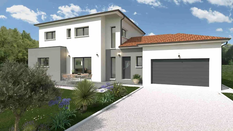 plan maison avec 4 chambres
